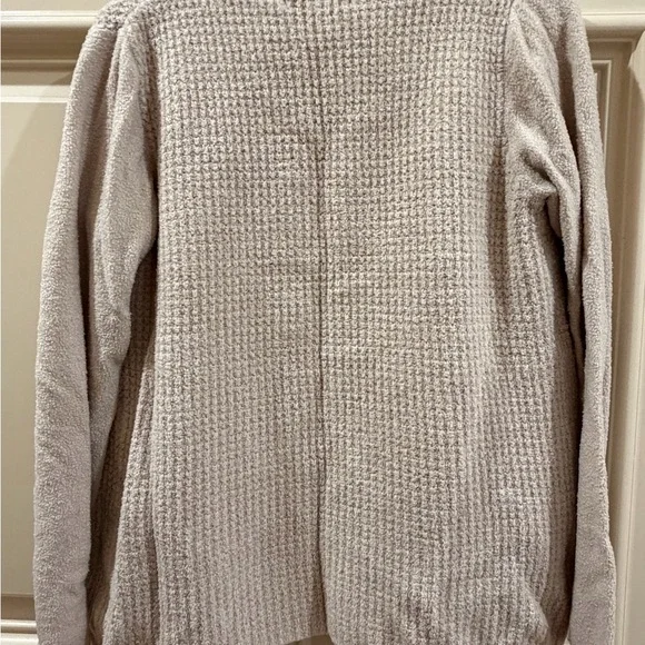 Barefoot Dreams CozyChic Lite Coastal Waffle Knit Open Front Cardigan - Picture 3 of 3